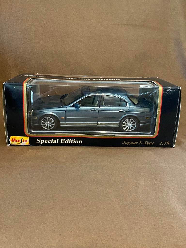 Jaguar Type-S Maisto 1/18 collectie gegoten modellen, Hobby en Vrije tijd, Ophalen of Verzenden, Zo goed als nieuw, Auto, Maisto