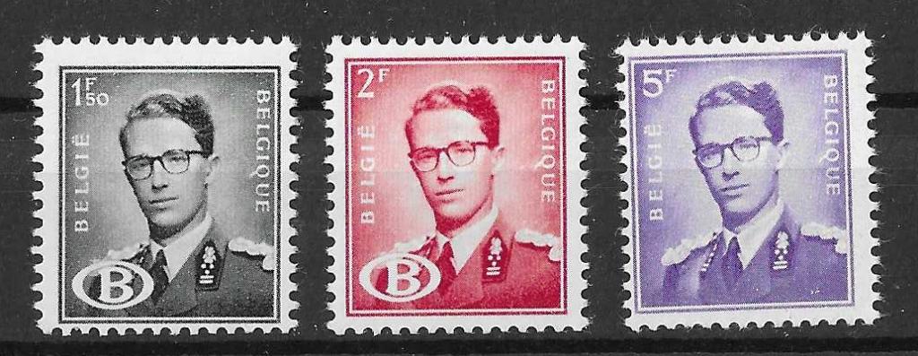 Belgische postzegels - Boudewijn met bril, Postzegels en Munten, Postzegels | Europa | België, Verzenden, Postfris