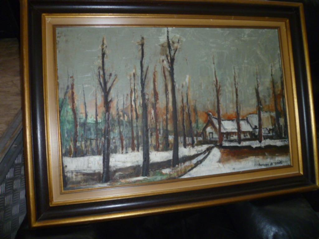 SCHILDERIJ OP PANEEL, Ophalen of Verzenden