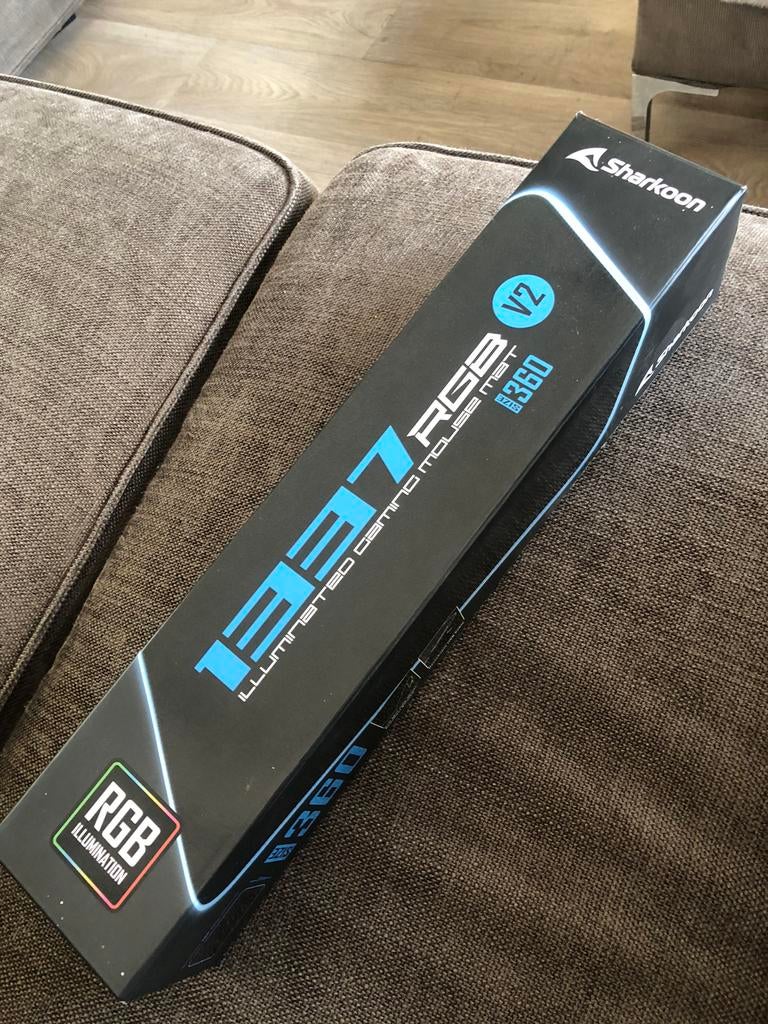 Gaming muismat Sharkoon 1337 RGB V2, Ophalen, Zo goed als nieuw