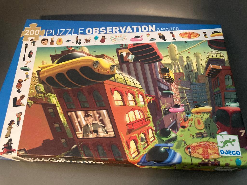 Puzzle observation Djeco 200 pièces - Ville du futur, Enlèvement, Plus de 50 pièces, Utilisé