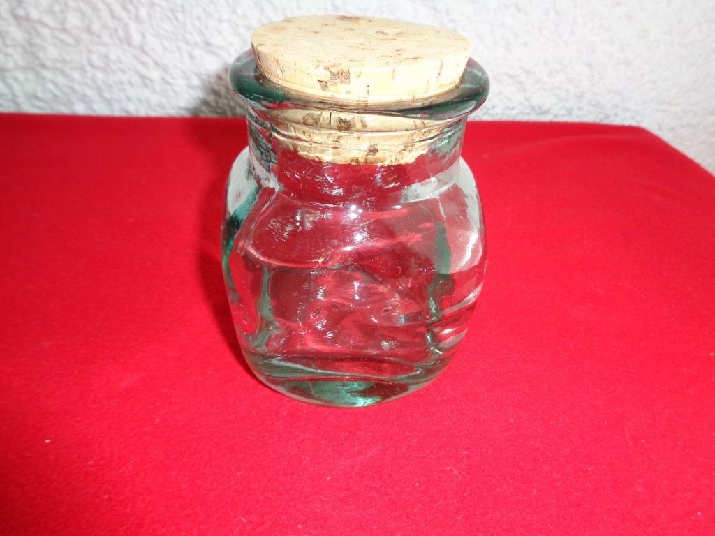 Pot en verre Bouchon Liége. Vintage, Maison & Meubles, Enlèvement ou Envoi, Comme neuf, Verre, Autres types