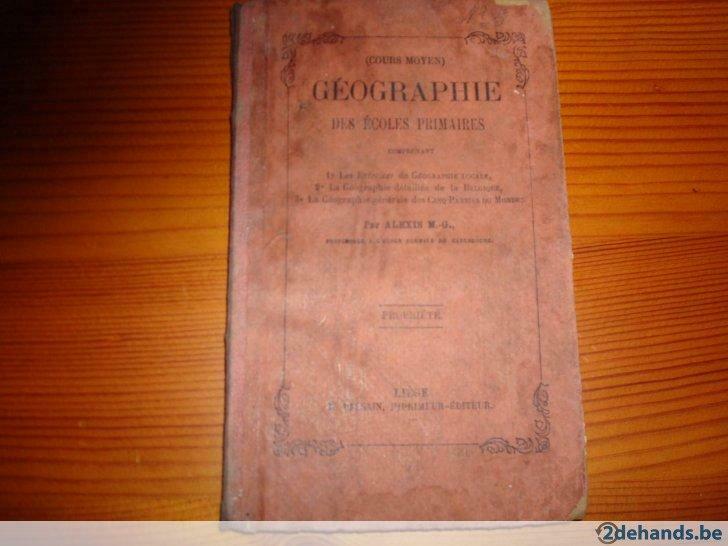 aardrijkskunde boekje van 1878, Enlèvement ou Envoi, Utilisé