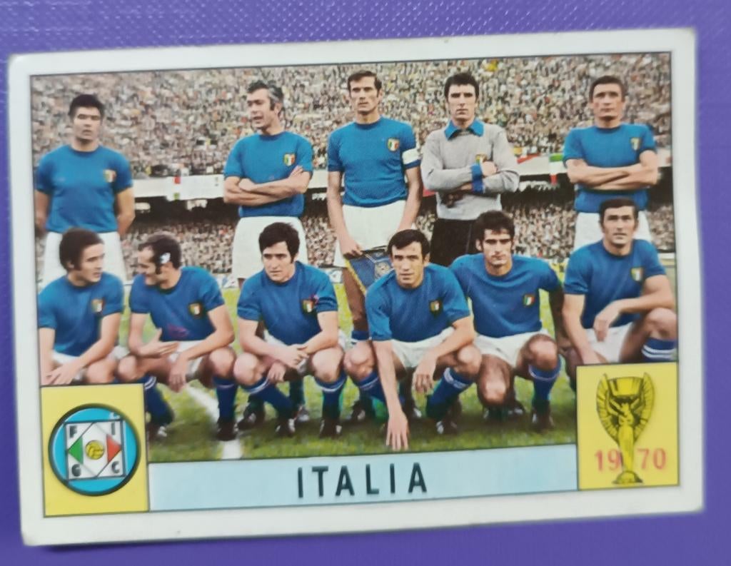 Carte Panini  Coupe monde foot1970 Mexique ÉQUIPE D'ITALIE, Hobby & Loisirs créatifs, Autocollants & Images, Envoi
