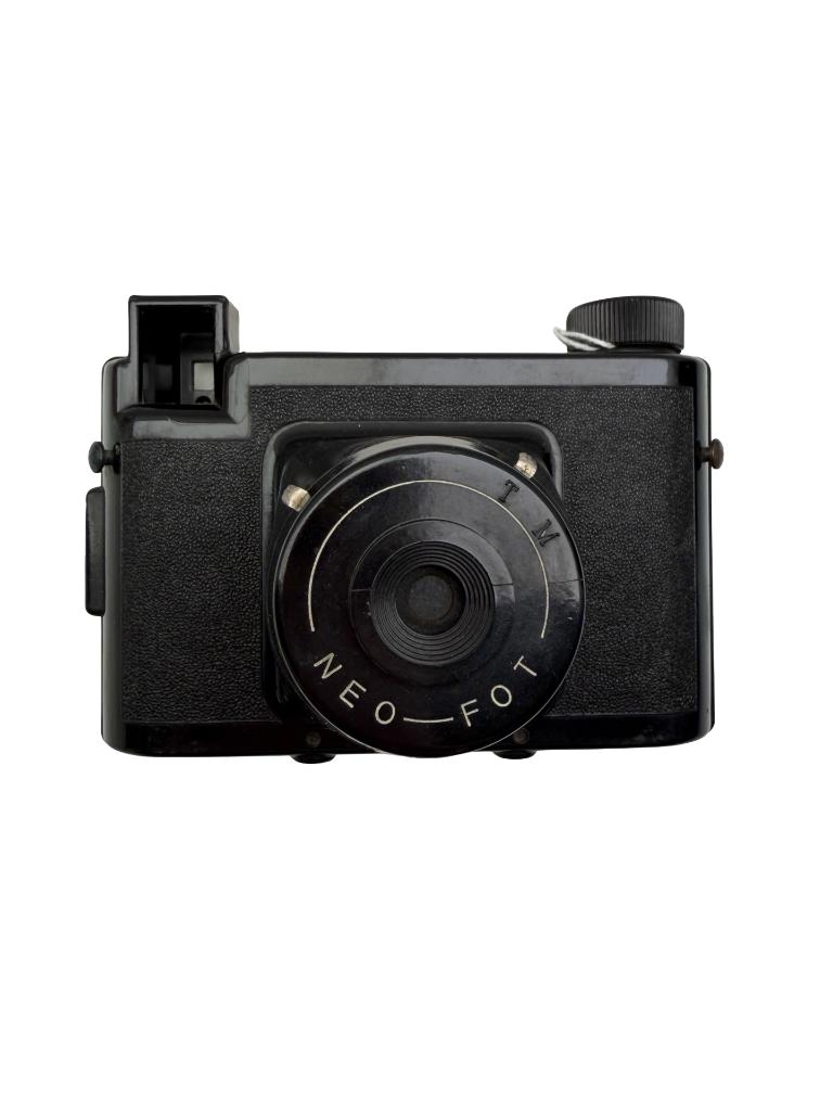 Bakelieten Neo-Fot A-camera — Denemarken 1946-51, Verzamelen, Foto-apparatuur en Filmapparatuur, Fototoestel, 1940 tot 1960, Ophalen of Verzenden