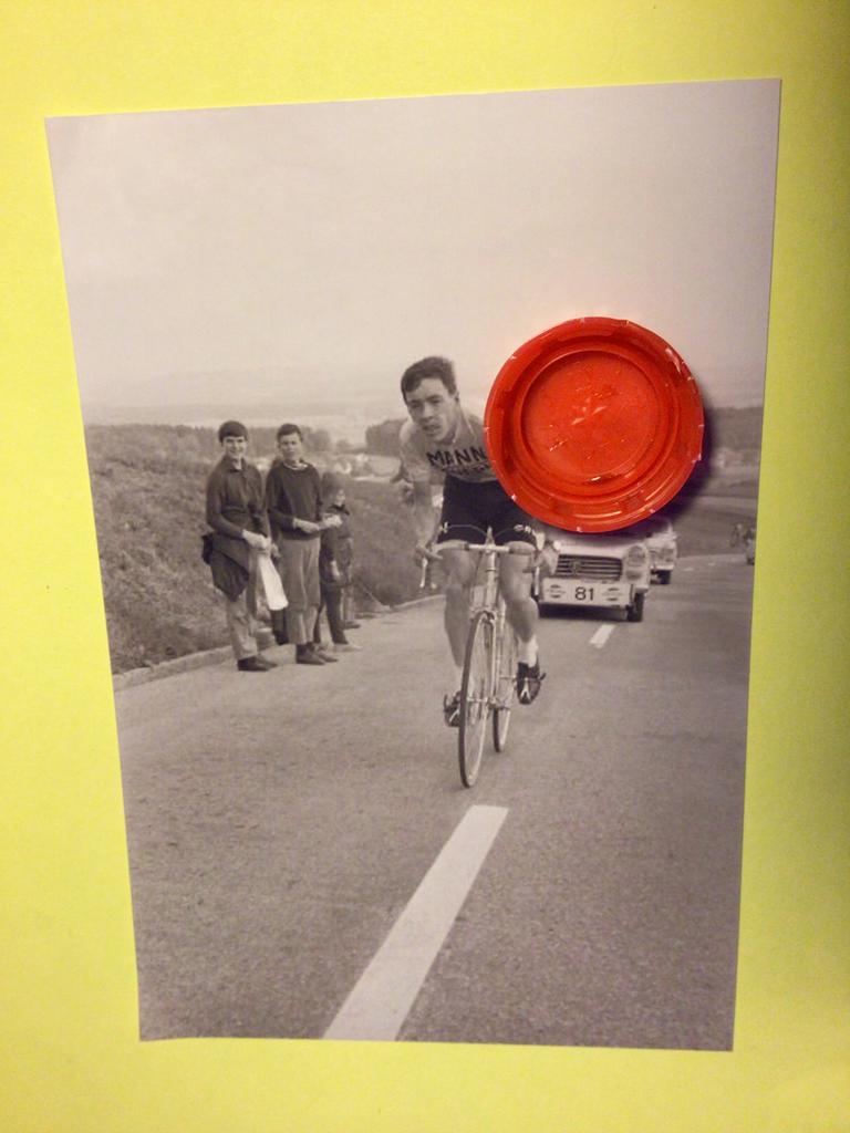 wielerkaart 1968  team mann  herman van springel, Verzenden, Zo goed als nieuw