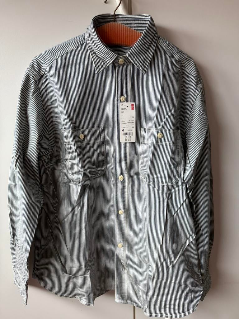 NIEUW Uniqlo Overhemd, Uniqlo, Blauw, Nieuw, Halswijdte 39/40 (M)