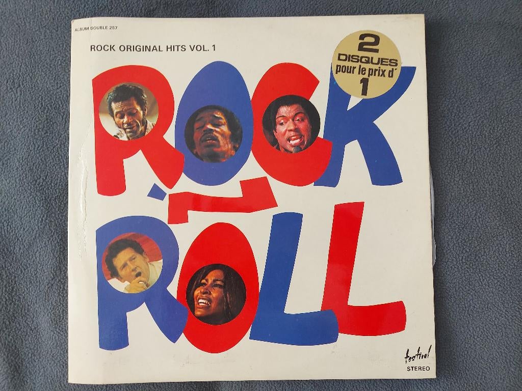 Double vinyles 33t. : compilation rock (24 titres), Enlèvement, Utilisé