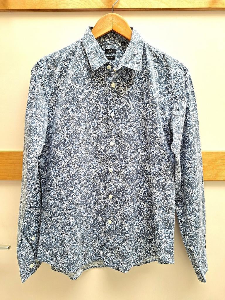 Chemise Homme Slim Fit "OVS" - T. Medium, Vêtements | Hommes, Chemises, Porté, Tour de cou 39/40 (M), Bleu