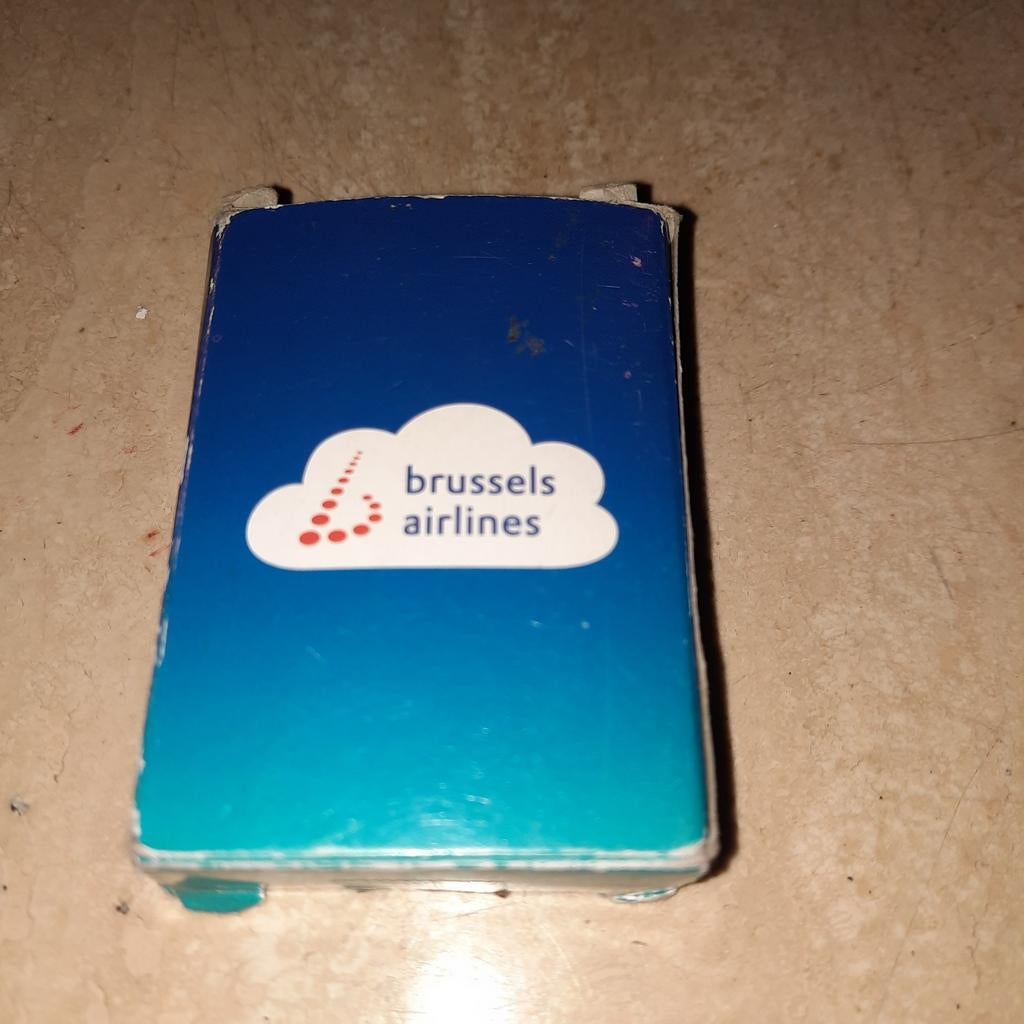 Speelkaarten ( klein model ) van Brussels Airlines ., Verzamelen, Ophalen of Verzenden, Zo goed als nieuw