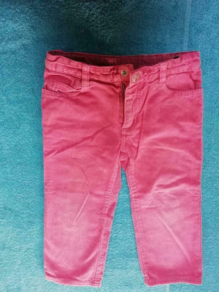 Roze velours broekje petit bateau maat 98, Kinderen en Baby's, Broek, Gebruikt, Meisje, Ophalen of Verzenden