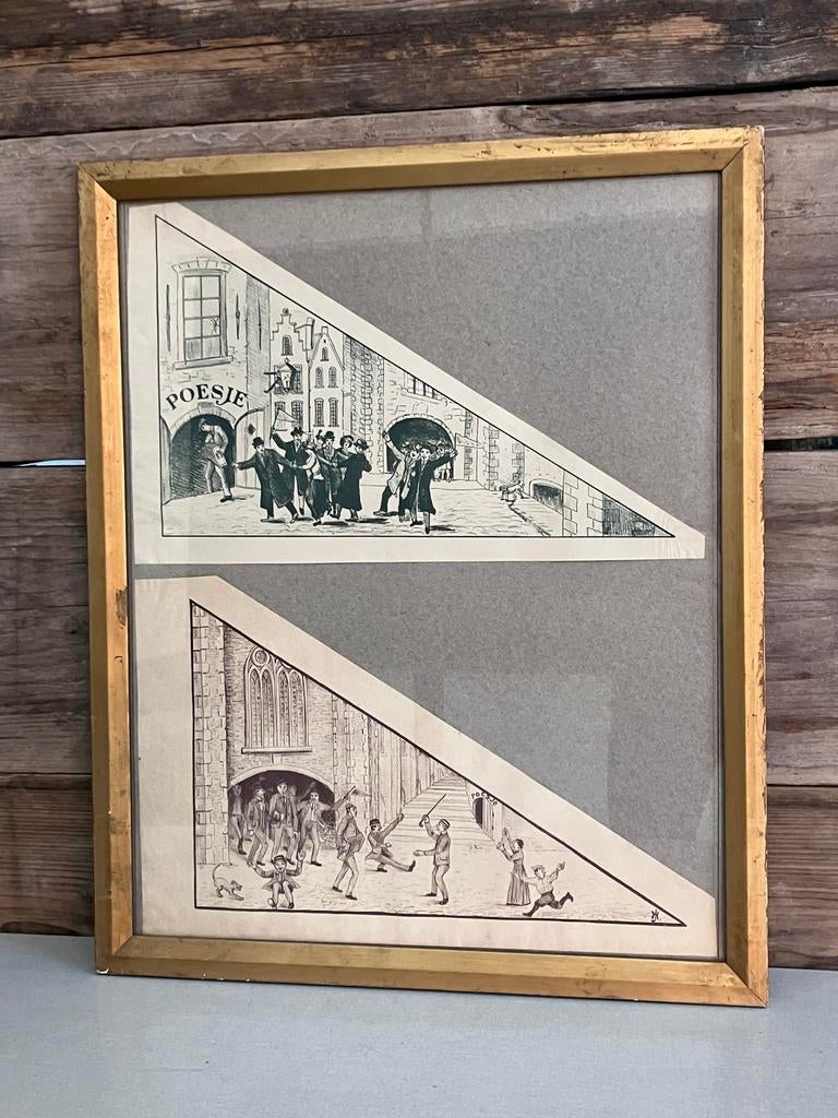 Litho’s Poesje / Poesjenellentheater, Antiek en Kunst, Ophalen of Verzenden