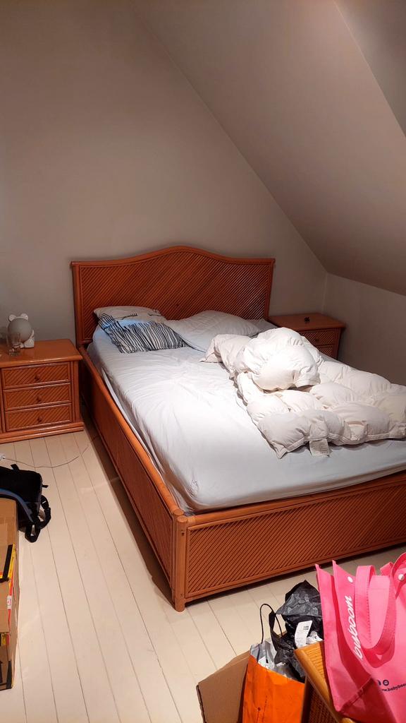 Rotan bed, Ophalen, Zo goed als nieuw
