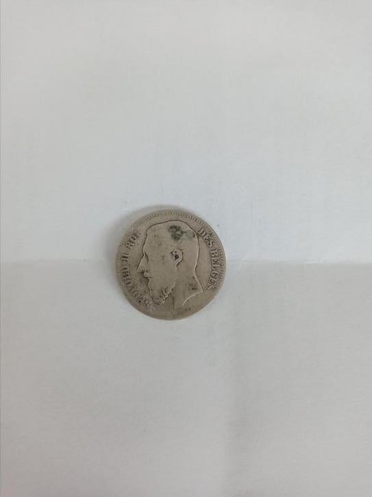 Munt Leopold II - 1867 - 2Fr, Postzegels en Munten, Ophalen of Verzenden