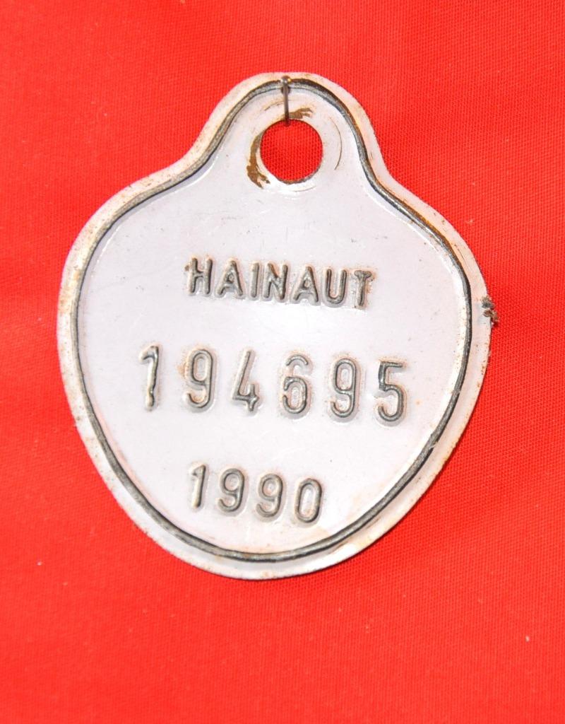 plaque de velo 1990, Enlèvement ou Envoi, Utilisé