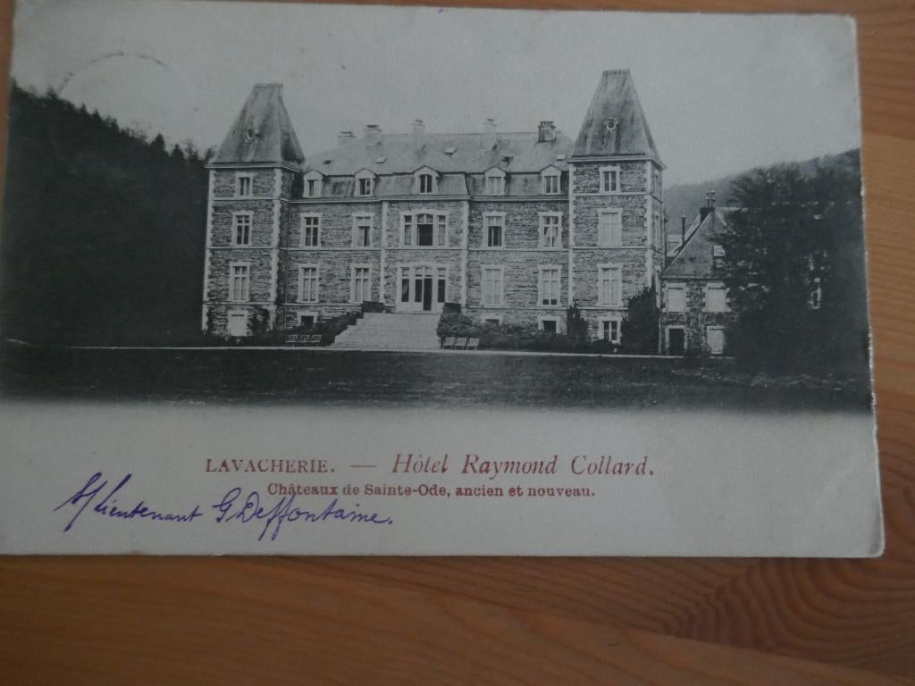 Lavacherie Hôtel R.Collard Château de Ste Ode, Enlèvement ou Envoi, Affranchie, Luxembourg