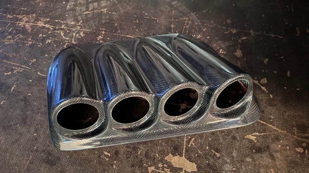 Mitsubishi lancer evo 7 / 8 / 9 carbon meterhouder, Ophalen of Verzenden, Gebruikt, Mitsubishi