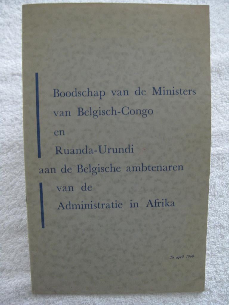 Belgisch-Congo Rwanda-Urundi collector onafhankelijkh. 1960, Ophalen of Verzenden, Gelezen