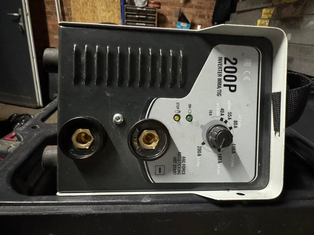 Lasapparaat 200P , Inverter MMA/Tig te huur, Doe-het-zelf en Bouw, Gereedschap | Lasapparaten, Ophalen, Zo goed als nieuw, Inverter