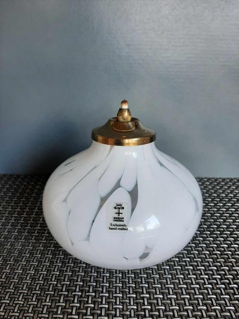 Lampe à huile Skruf Sweden, Antiquités & Art, Enlèvement