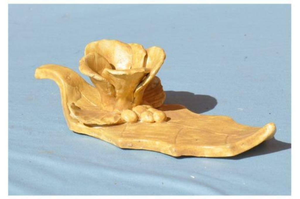 §bougeoir en faience bouton de fleur, Enlèvement ou Envoi, Céramique ou Poterie