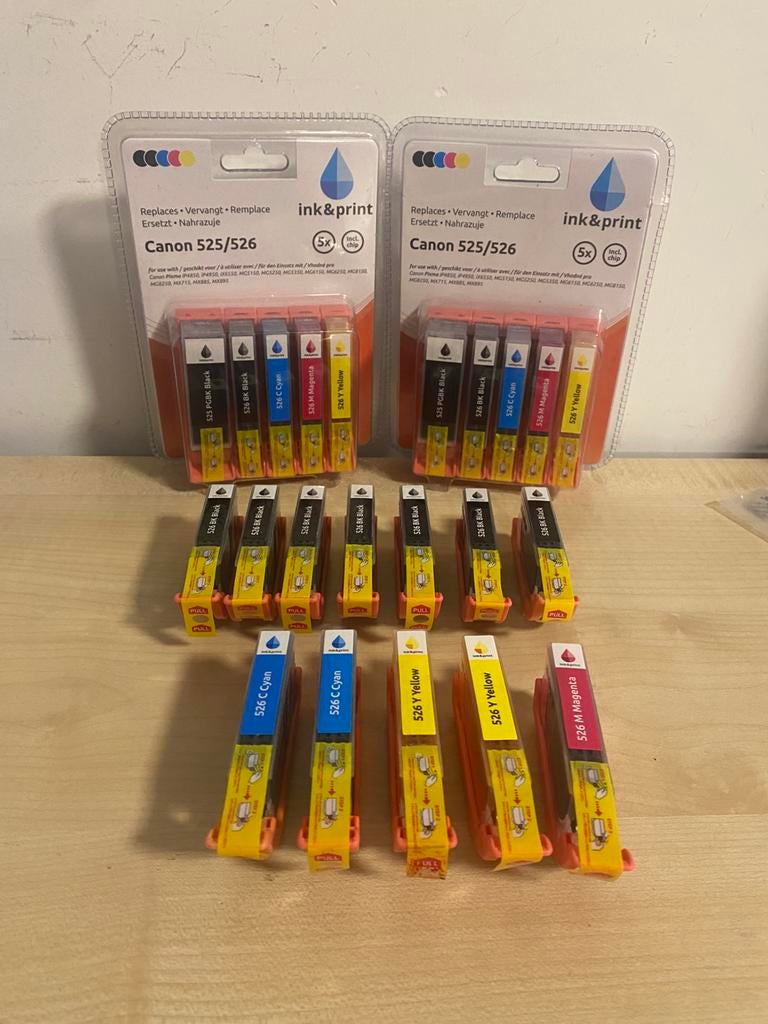 Canon 525/526 inkt, Ophalen, Zo goed als nieuw