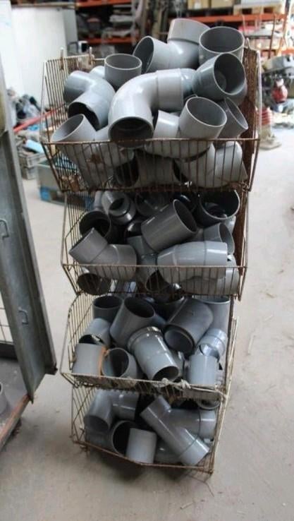 Pvc koppeling bocht aansluiting mof lijmmof t stuk elleboog, Ophalen of Verzenden, PVC, Bochten