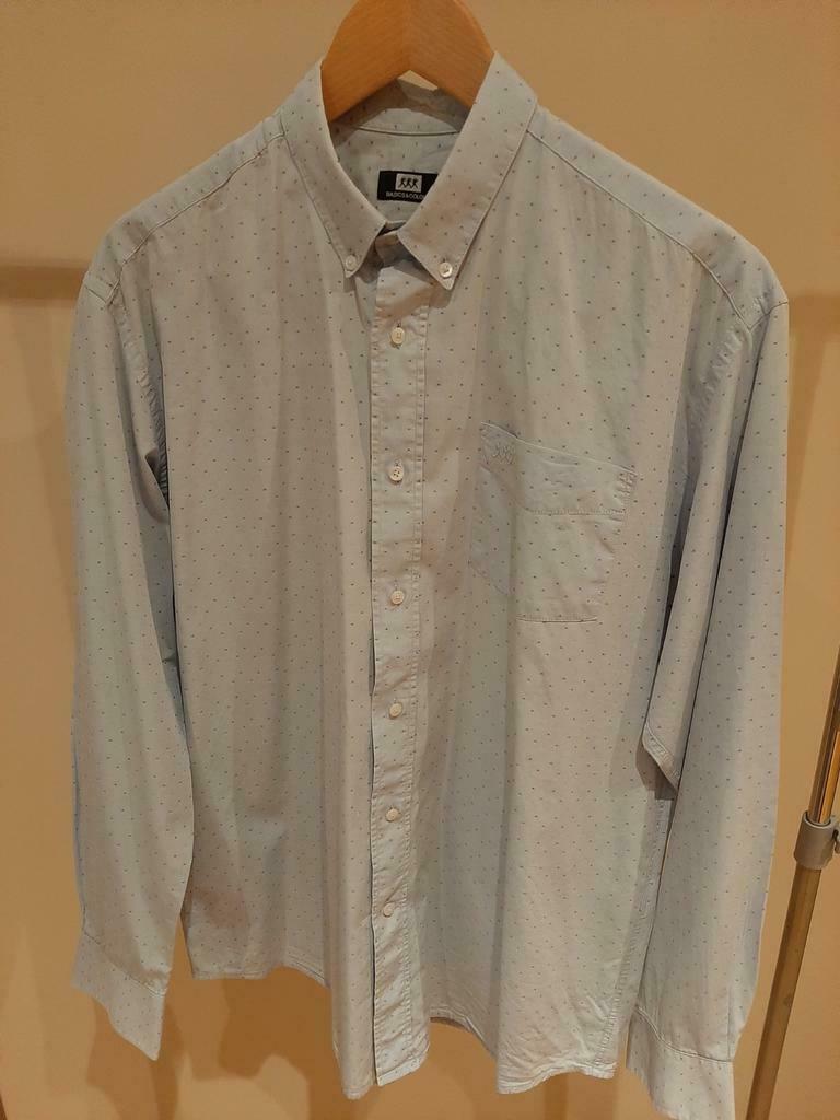 Hemd heren L licht blauw La Gaviotta, Kleding | Heren, Ophalen of Verzenden, Zo goed als nieuw, Blauw