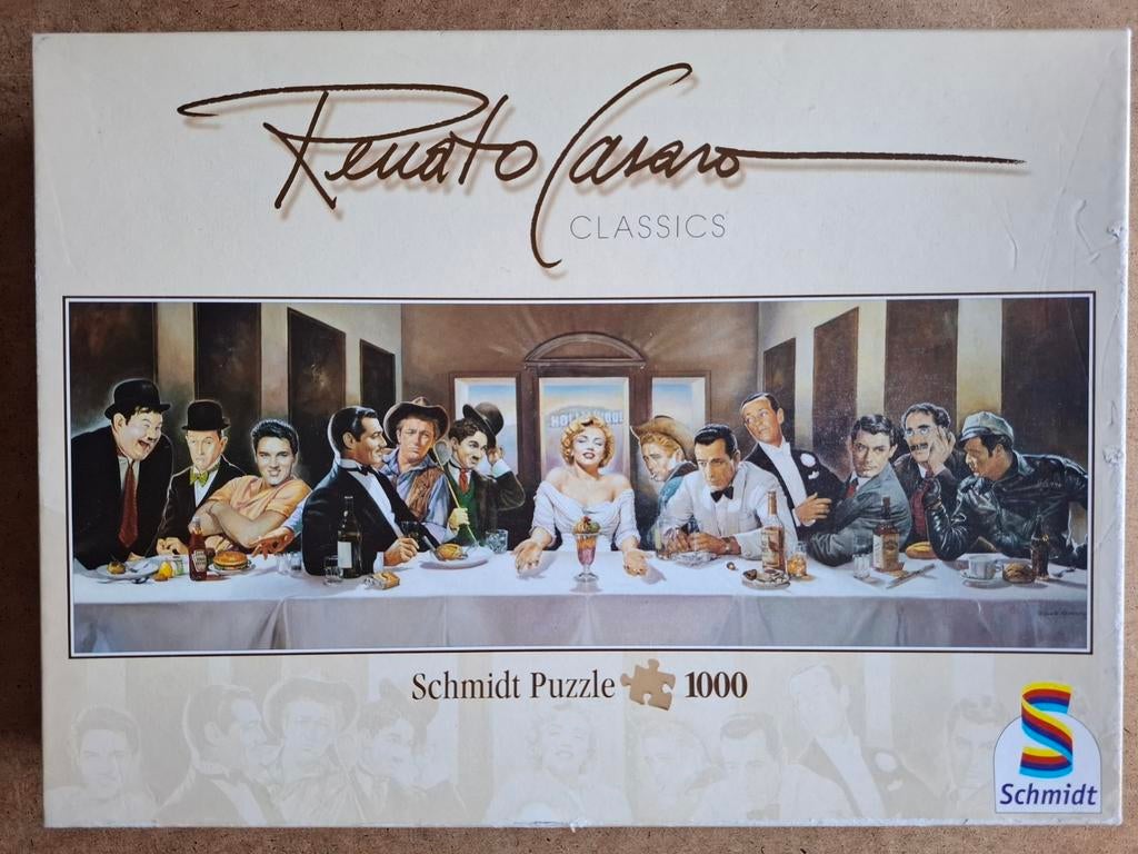 Schmidt puzzel diner van de beroemdheden - 1000 stuks, Enlèvement ou Envoi, Comme neuf