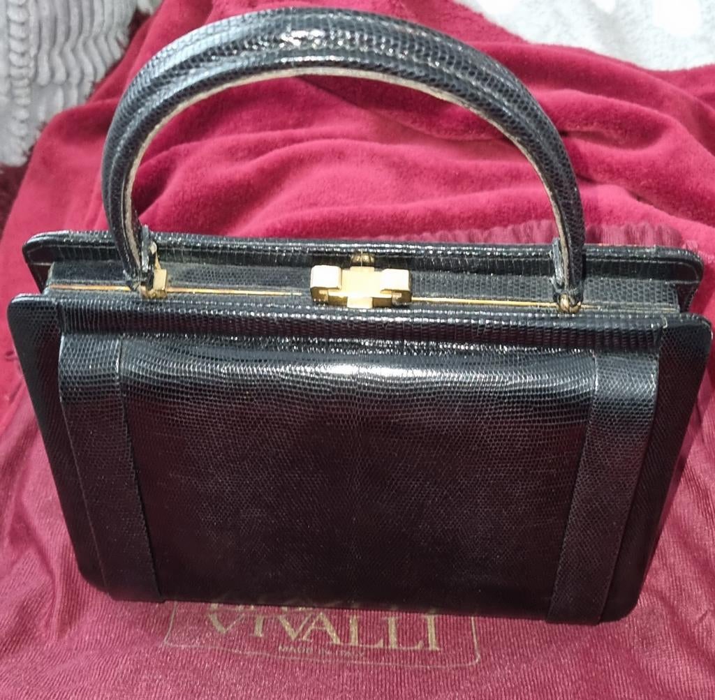 Sac rétro Enrico Vivalli Luzard, Enlèvement ou Envoi, Comme neuf