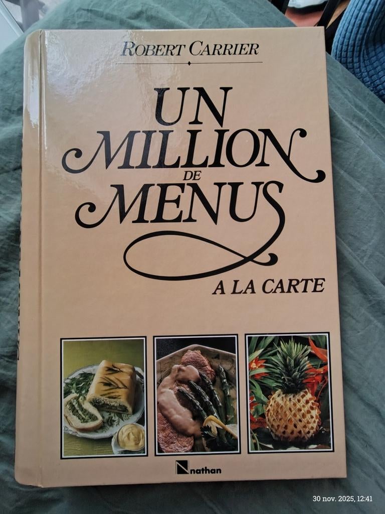 Livre de cuisine - 1 million de menu à la carte - occasion., Enlèvement ou Envoi, Utilisé