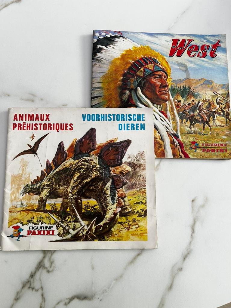 Panini west / animaux prehistorique 1976 et 1975, Collections, Enlèvement ou Envoi, Utilisé