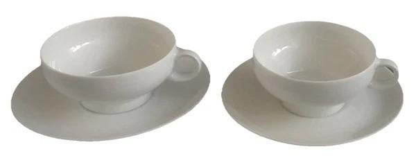 ARZBERG 4000 DONAU Lot de 2 tasses à thé et soucoupes 20 cl, Envoi, Comme neuf