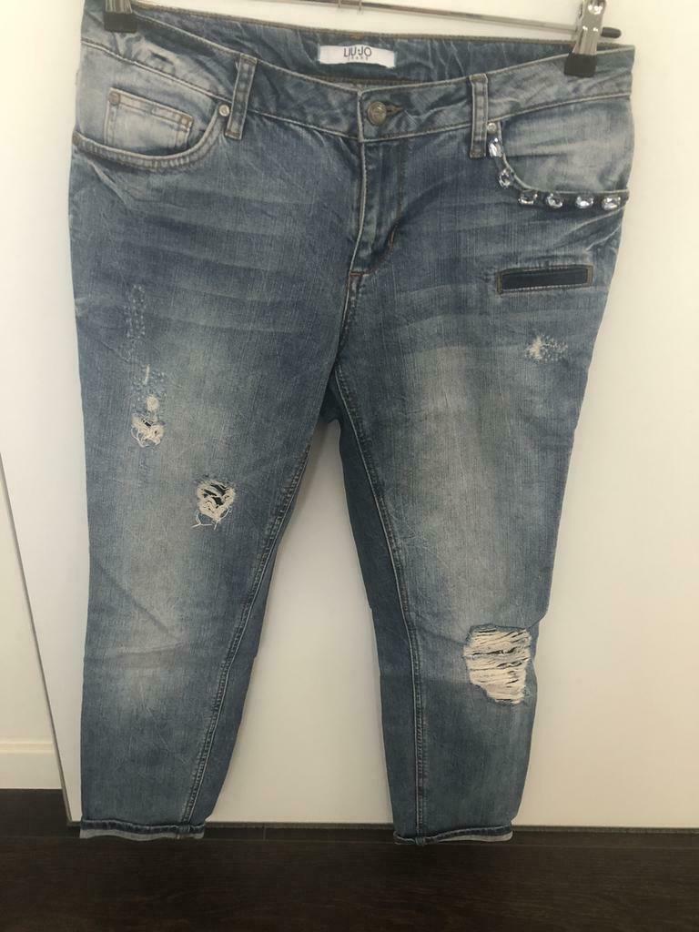 Blauwe boyfriend jeans van Liu Jo, Enlèvement ou Envoi, Comme neuf, Bleu, W28 - W29 (confection 36)