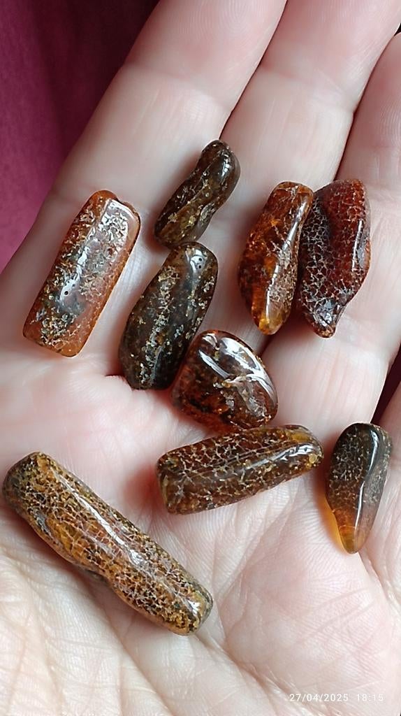 Lot natuurlijke amberstukken uit Litouwen, Handtassen en Accessoires, Edelstenen, Ophalen of Verzenden, Nieuw