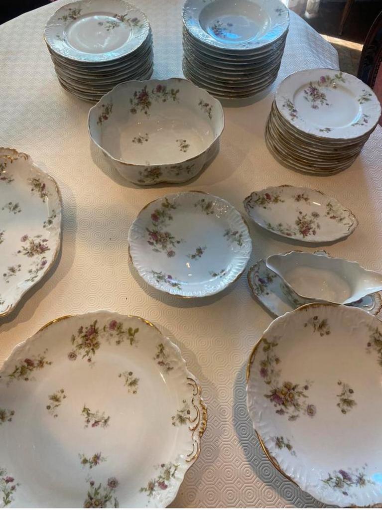 Limoge prachtige servies 12 pers., Antiek en Kunst, Ophalen of Verzenden