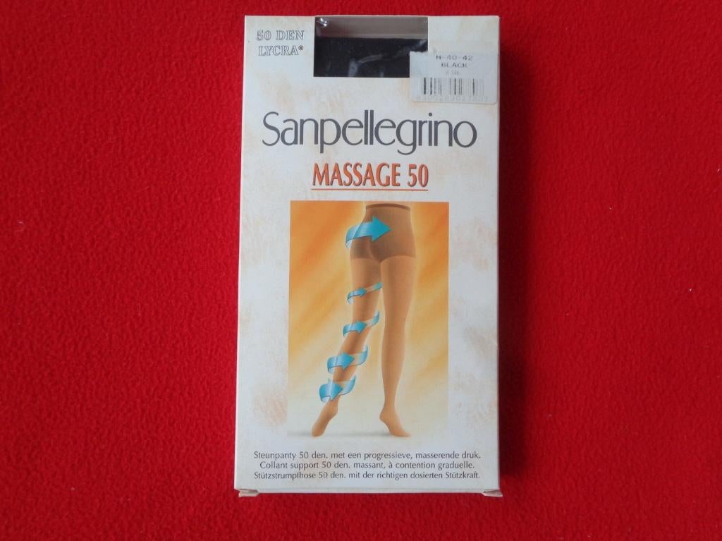 Collant noir massage 50. Sanpellegrino. Taille 40/42, Neuf, Taille 40/42 (M), Panty, Sanpellegrino.
