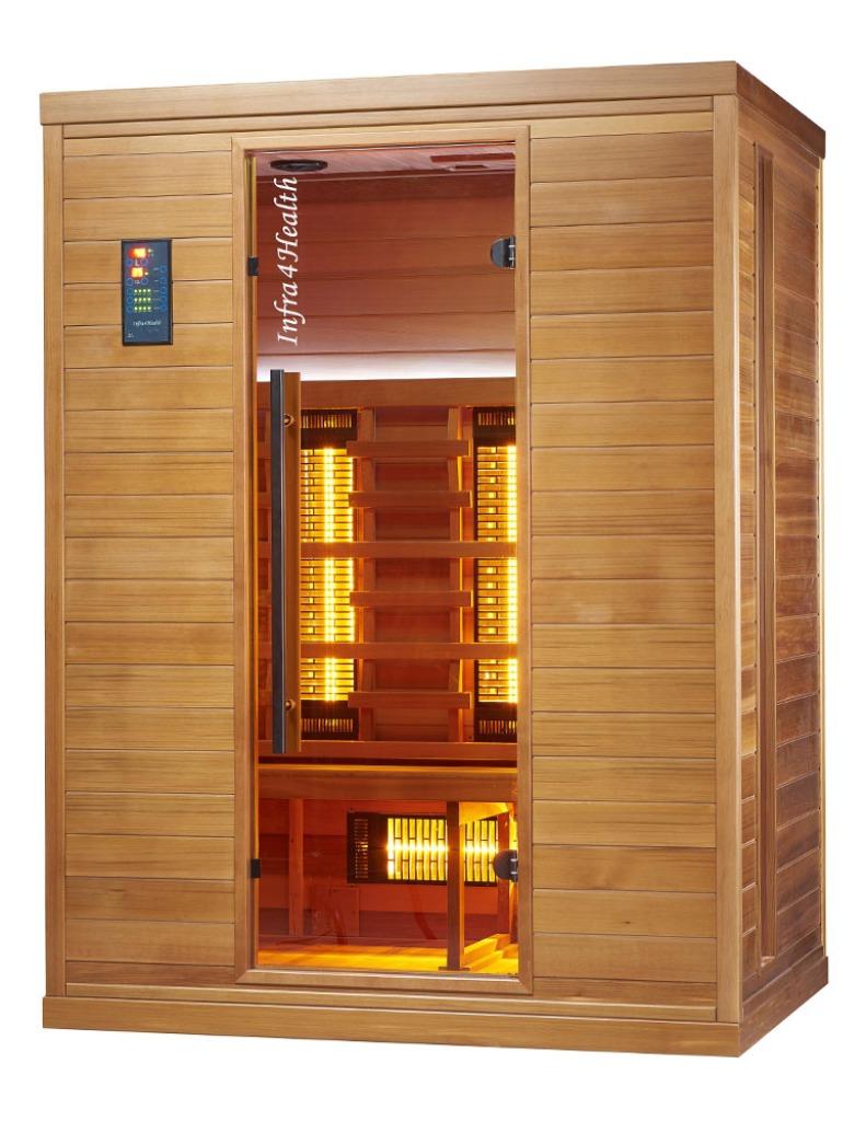 Infraroodsauna met diepere werking Quartstralers! 3 pers, Ophalen, Nieuw, Infrarood, Complete sauna