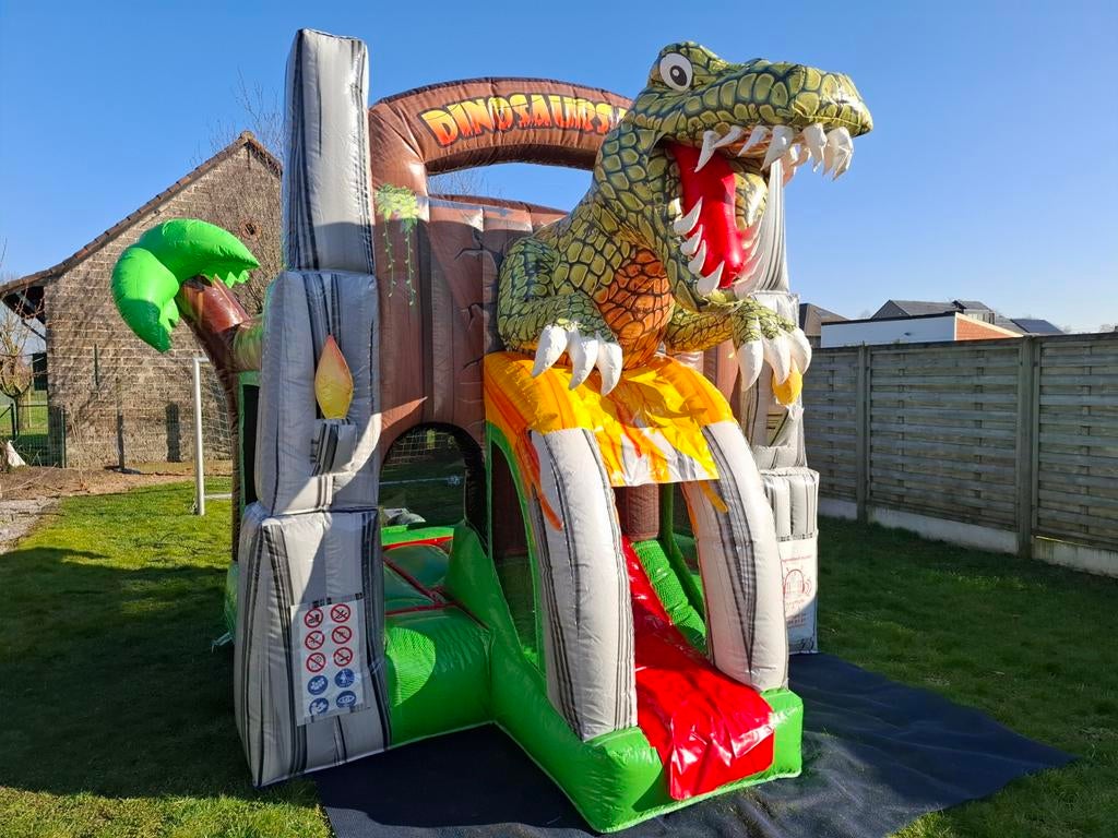 Springkasteel Mini Bounce Jurassic / Dino huren / te huur, Envoi, Neuf