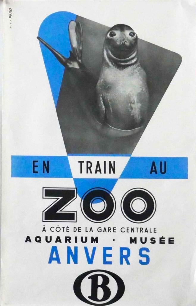 Originele affiche Zoo Antwerpen - groot formaat!, Ophalen
