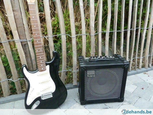 elektrische gitaar met versterker, Ophalen, Gebruikt