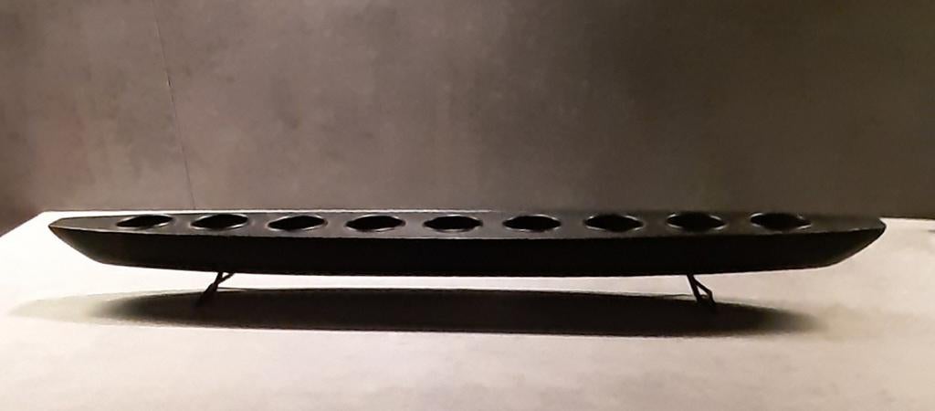 Ikea/ theelichthouder op metalen voet, Moins de 25 cm, Enlèvement ou Envoi, Utilisé, Bois