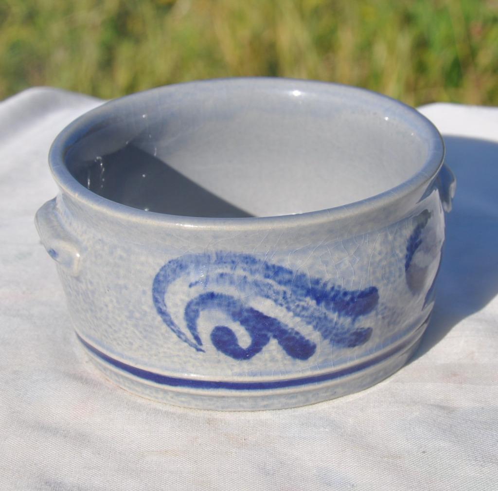 pot en gres gris bleu gauffré (7), Antiquités & Art, Enlèvement ou Envoi