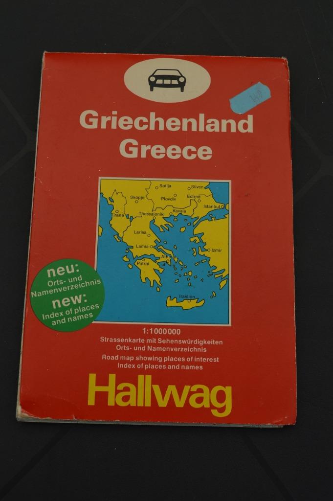 Hallwag stratenkaart Griekenland, Boeken, Atlassen en Landkaarten, Gelezen, 1800 tot 2000, Europa Overig, Ophalen of Verzenden