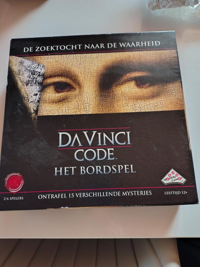 gezelschapsspel Da Vinci Code, Ophalen of Verzenden, Zo goed als nieuw, Identity Games