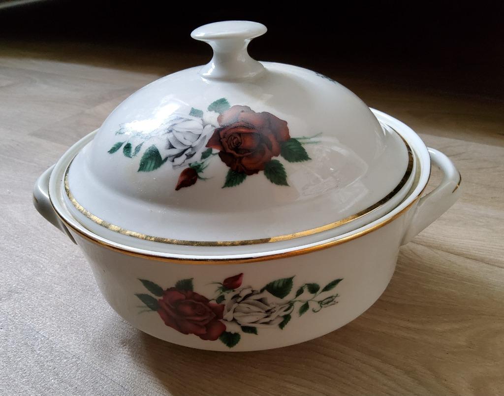 Cachepot met deksel in porselein, Antiek en Kunst, Ophalen of Verzenden