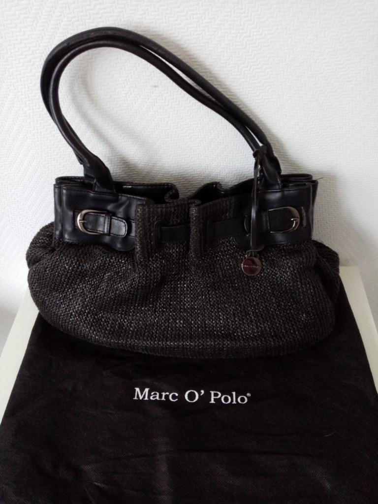 Marc O' Polo handtas zwart met stofzak, Enlèvement ou Envoi, Utilisé, Noir, Sac à main