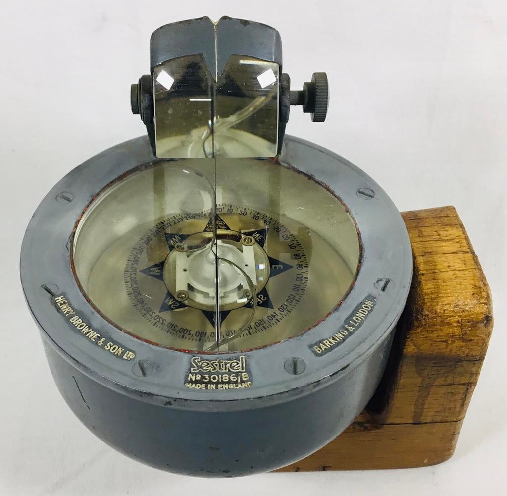Compas sestrel maritime antique Henry Browne Son Angleterre, Enlèvement ou Envoi, Utilisé