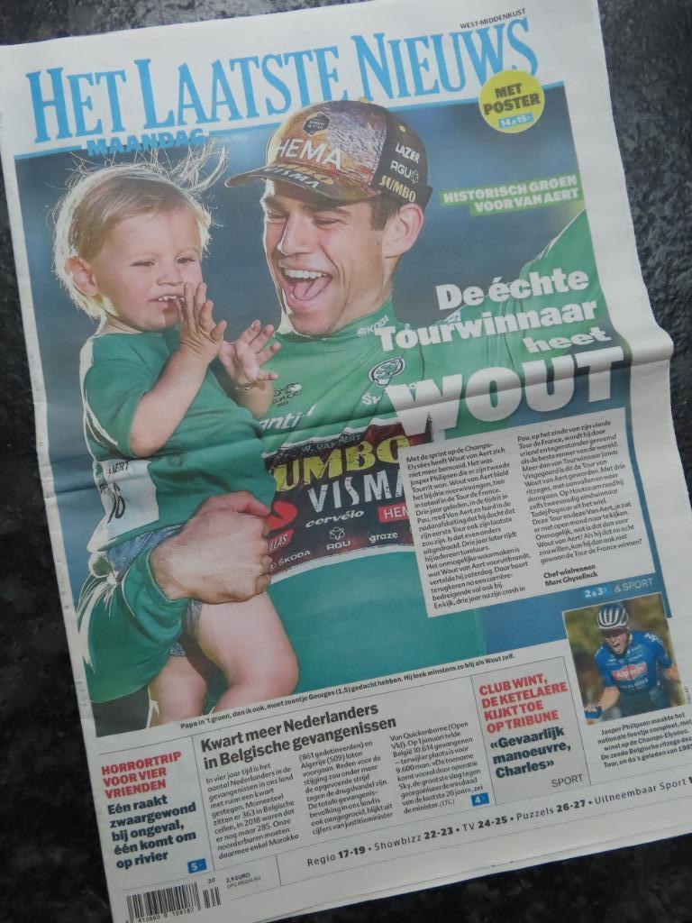 Historisch groen voor Wout Van Aert, Verzamelen, Ophalen of Verzenden, Gebruikt, Overige typen