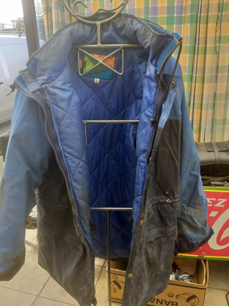 Goed gebruikte regenjas met uitneembare voering XL, Caravanes & Camping, Vêtements de pluie, Enlèvement, Utilisé, Imperméable